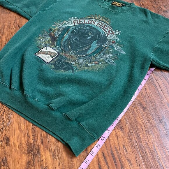 Vintage 90s Eddie Bauer "Field's Finest" Black Lab Sweatshirt - Made in USA - Picture 11 of 16